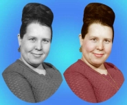 оцветнение черно-белой фотографии до и после