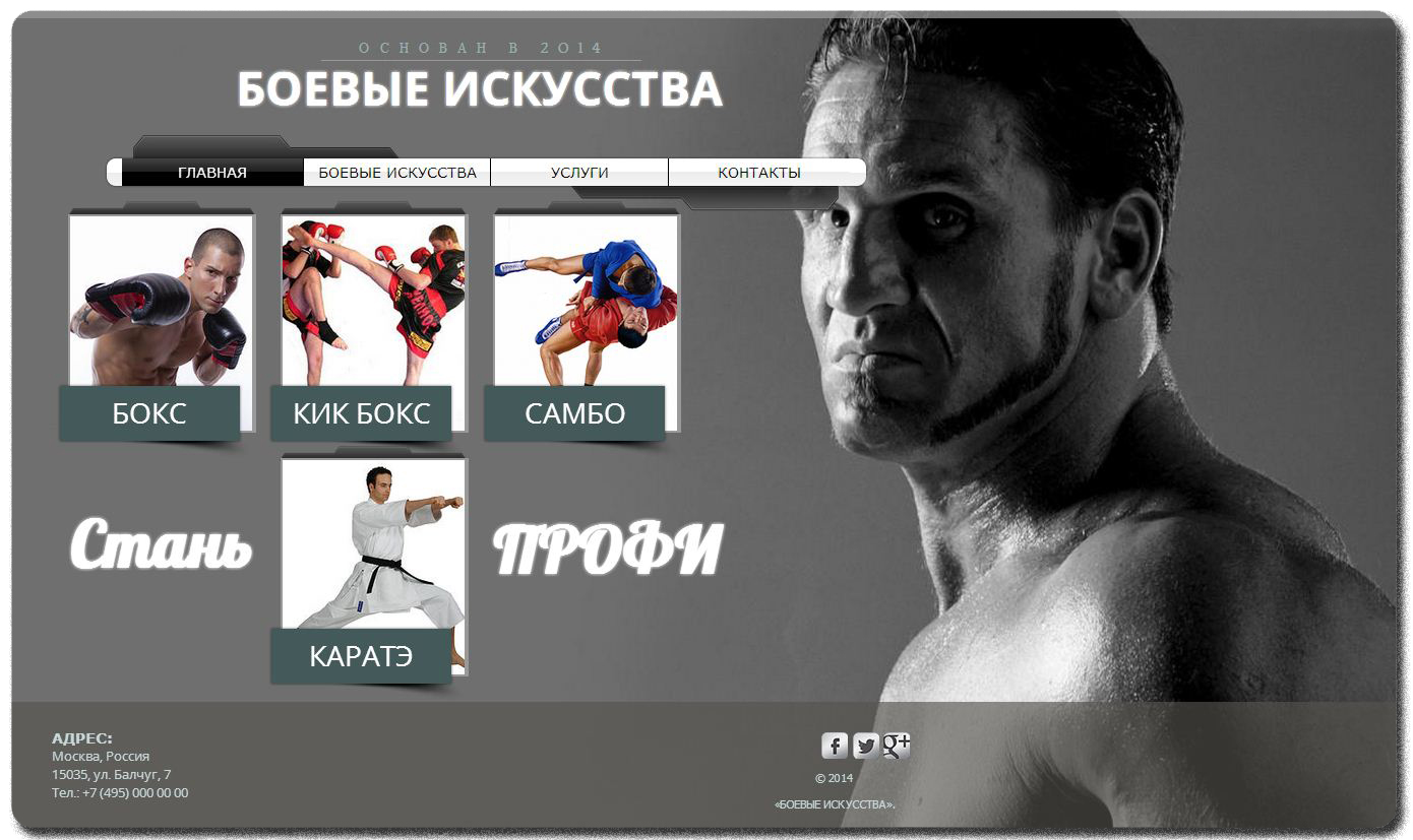 Сайт "БОЕВЫЕ ИСКУССТВА" 