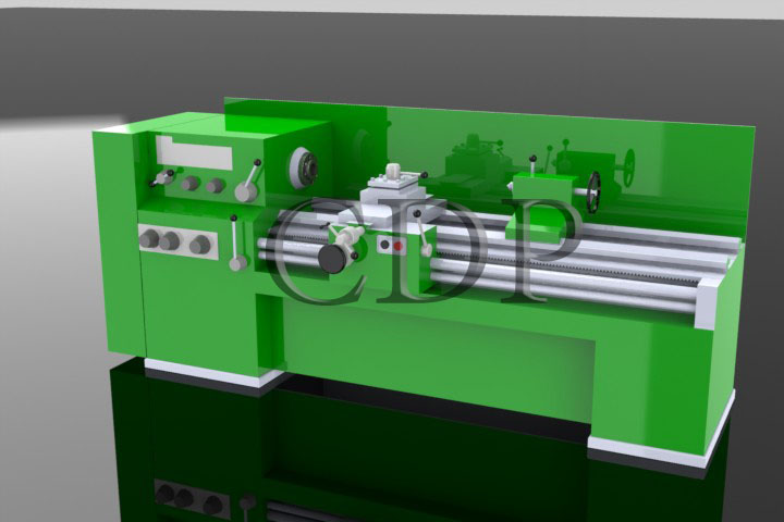 SolidWorks. Токарный станок в 3D.