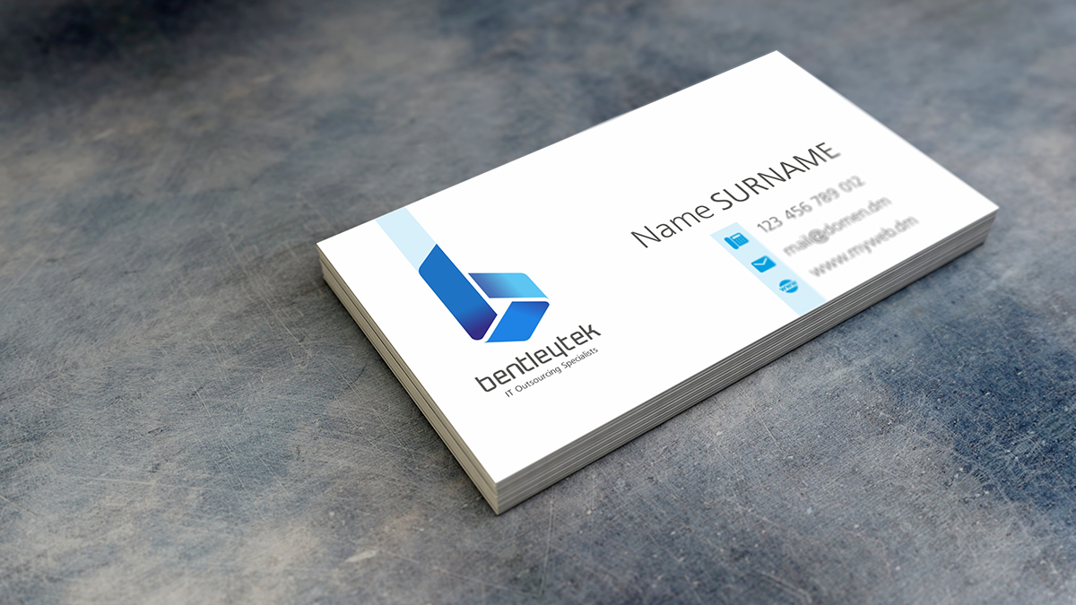 Визитка для компании Bentleytek