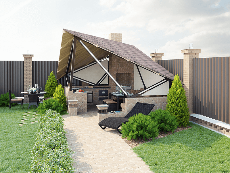 Проект беседки для загородного дома