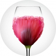 «4 floral glass»