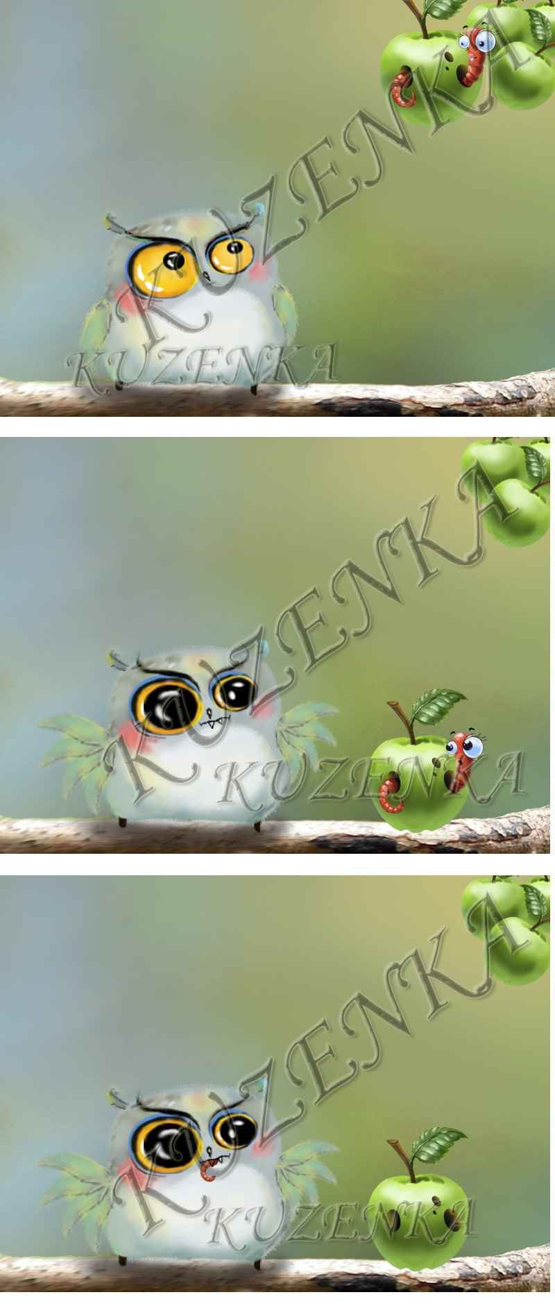 Анимация Сова 