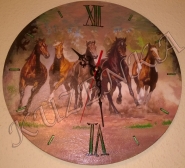 Настенные часы Лошади 