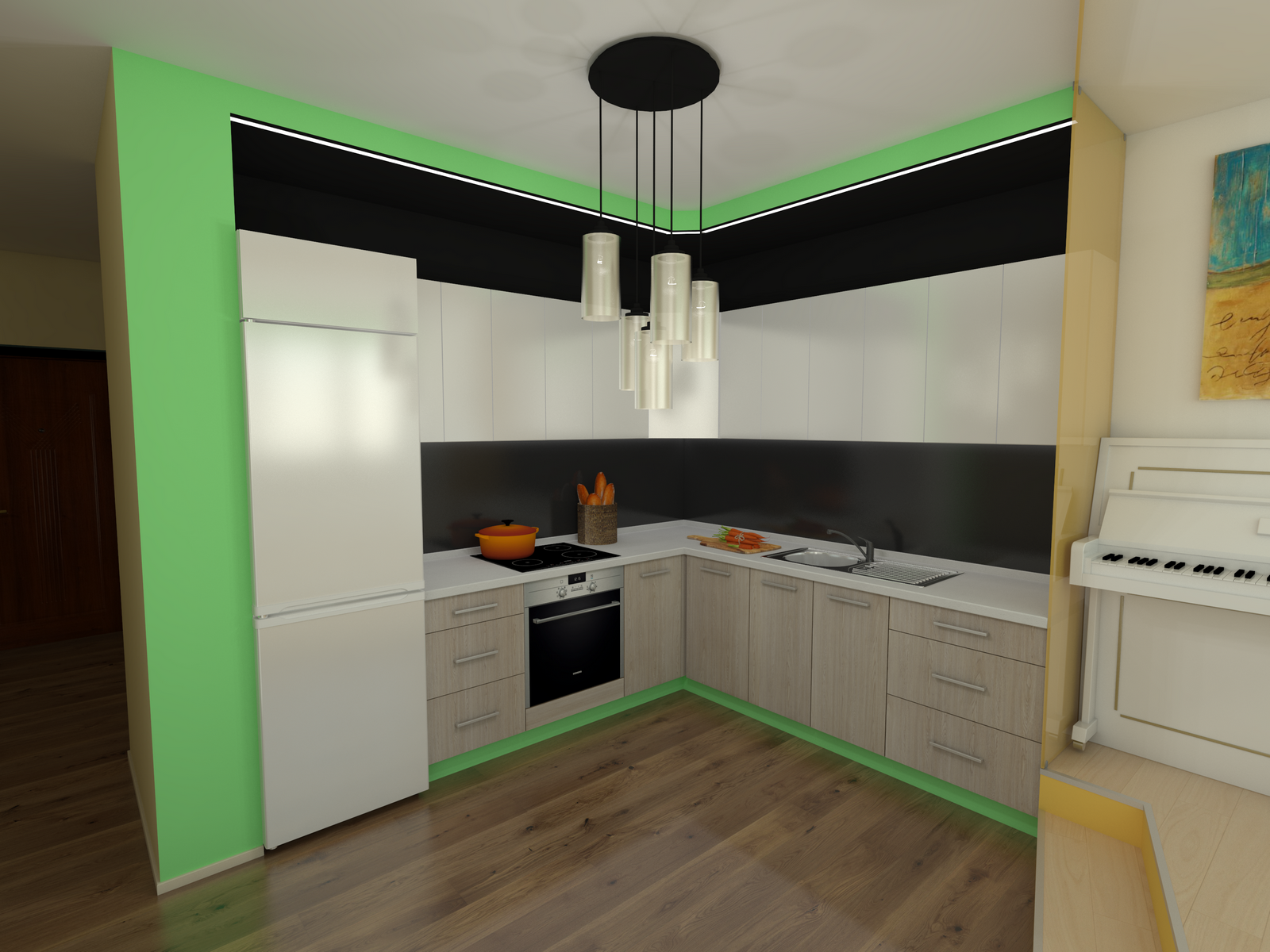 Дизайн кухни ЖК Парковые озера (1)