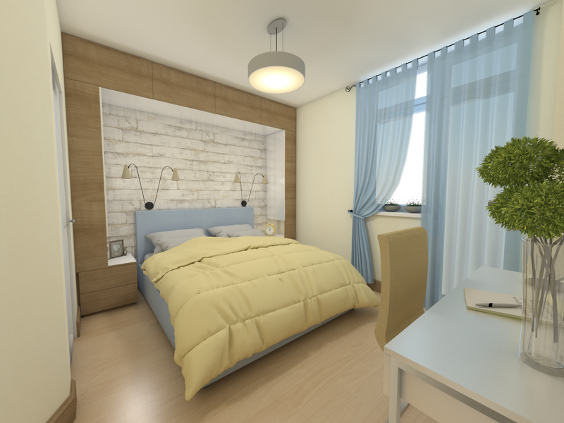 Дизайн спальни ЖК Парковые озера (1)