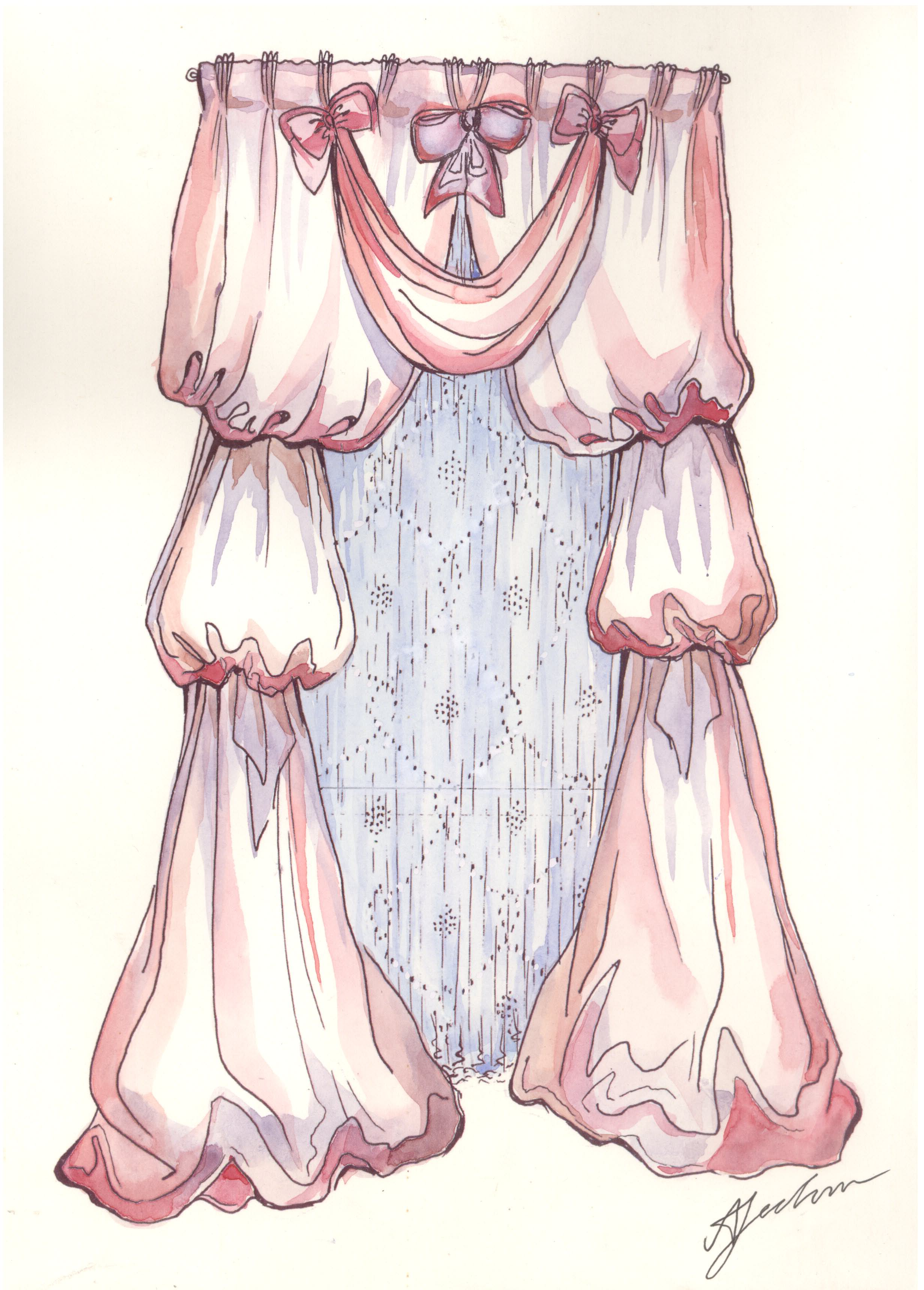 Эскиз шторы