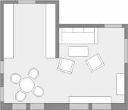 Эскизный проект в стиле MAD MEN - планировка