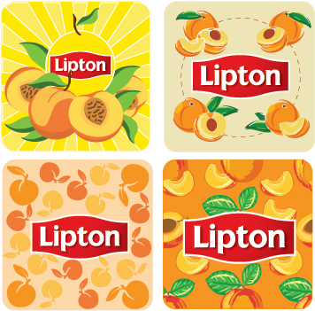 Наклейки для Lipton