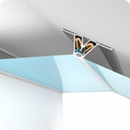 Схема монтажа натяжного потолка