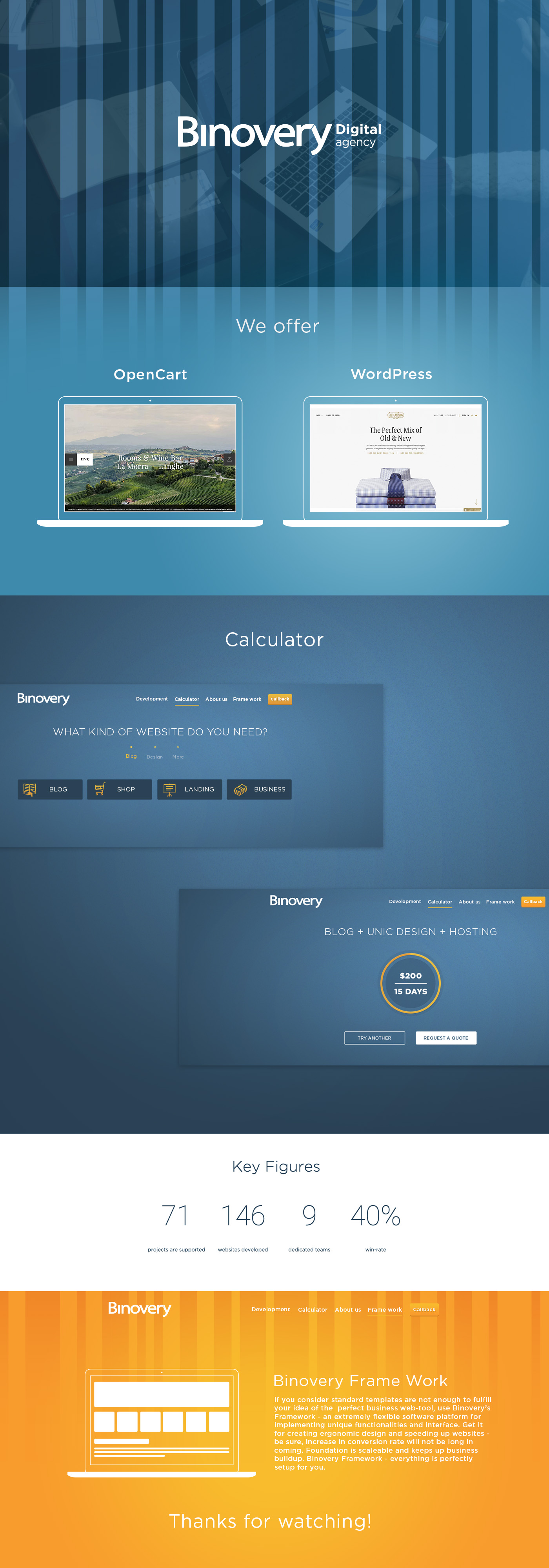 Landing page - Binovery