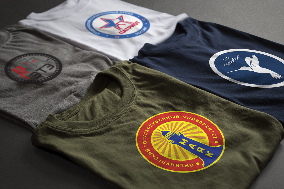 Серия логотипов для футболок