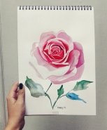 Рисунок акварелью