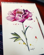 Рисунок акварелью