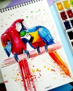 Рисунок акварелью