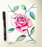 Рисунок акварелью