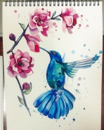 Рисунок акварелью
