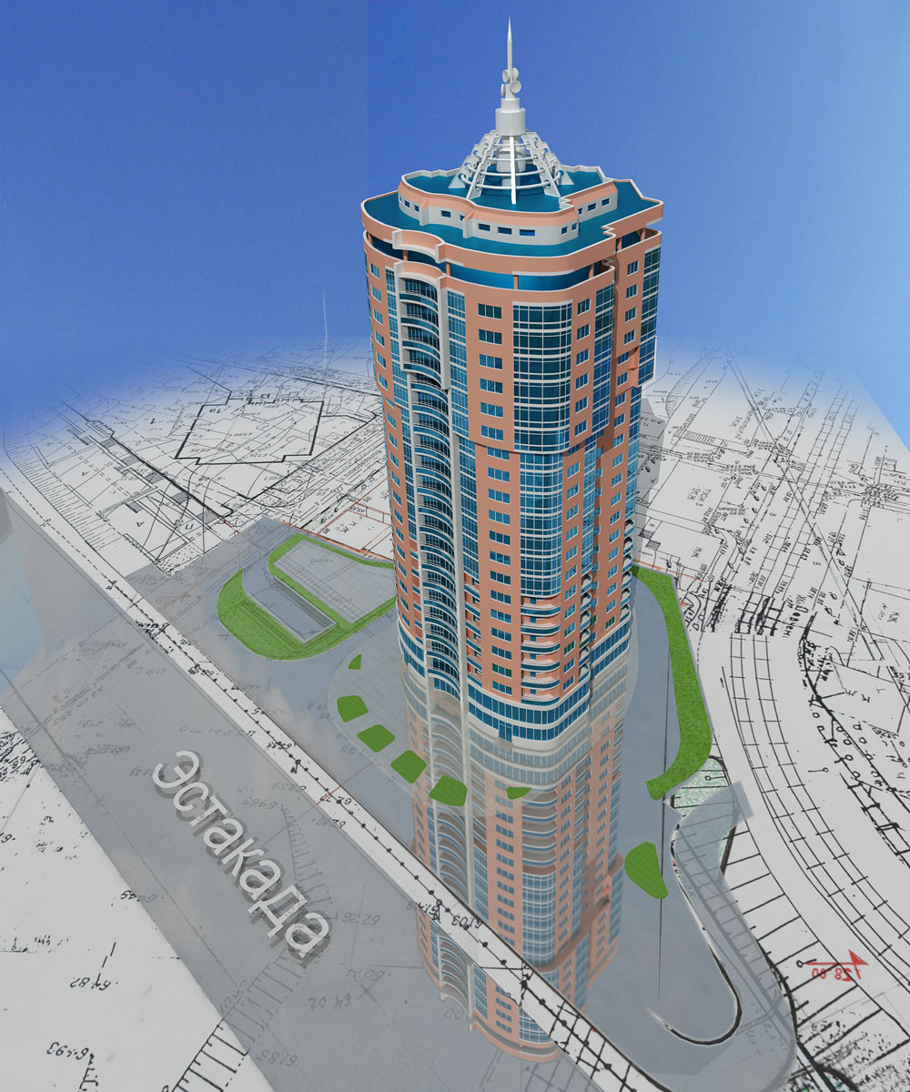 The project of an apartment building
