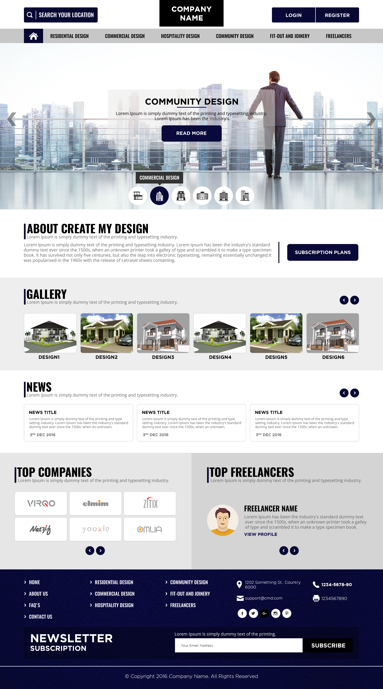 Landing page