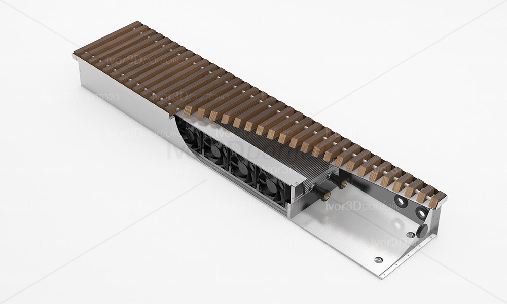 Конвектор внутрипольный