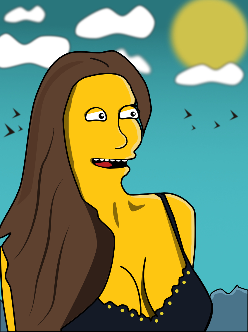 Портрет Simpson-style