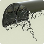 Козырек, ковка