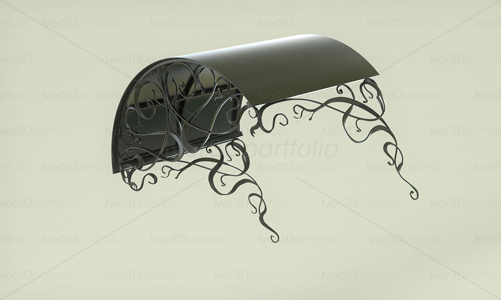 Козырек, ковка