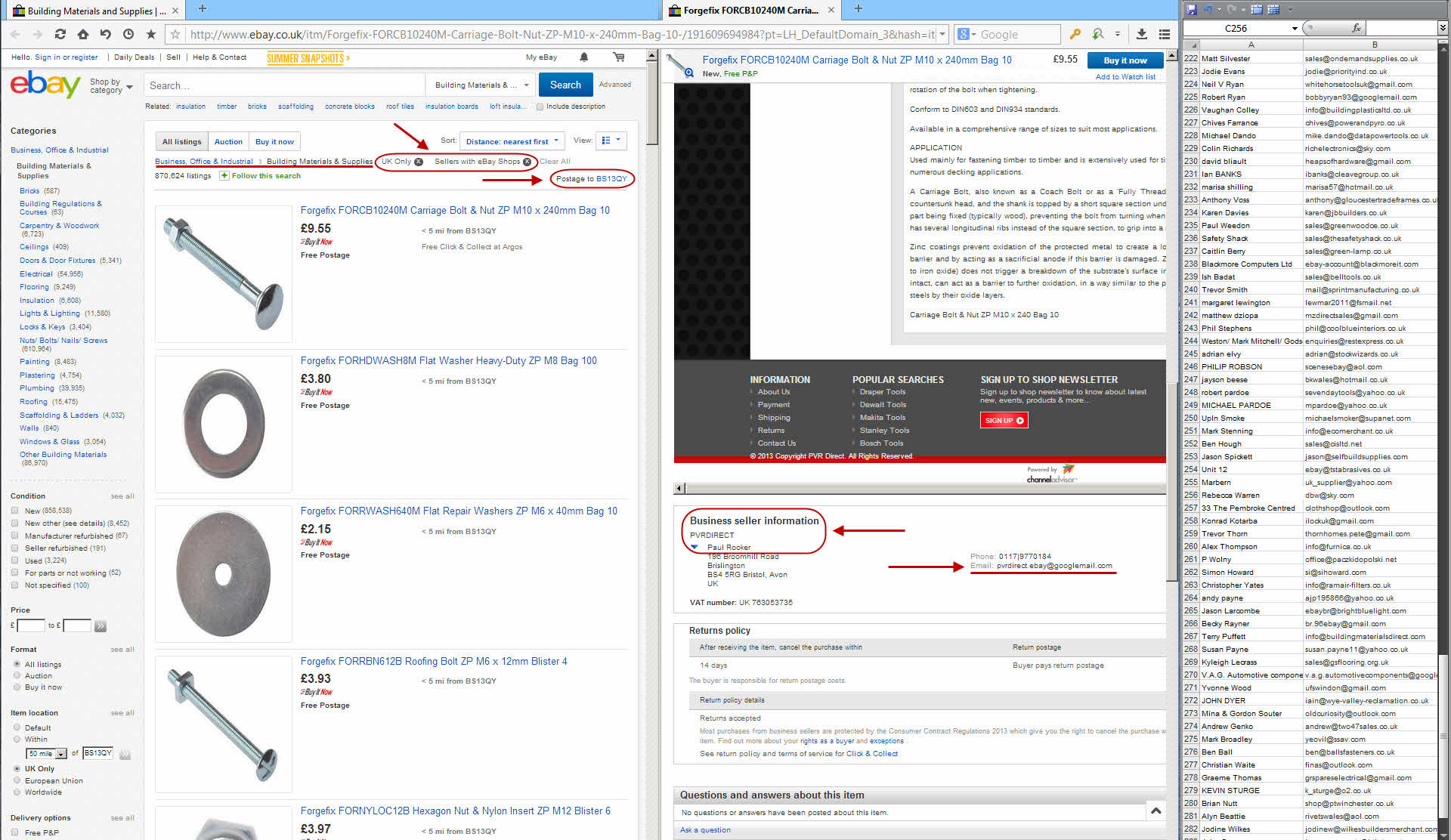 Сбор данных с сайта eBay