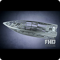 Анимация силового набора катера Finval