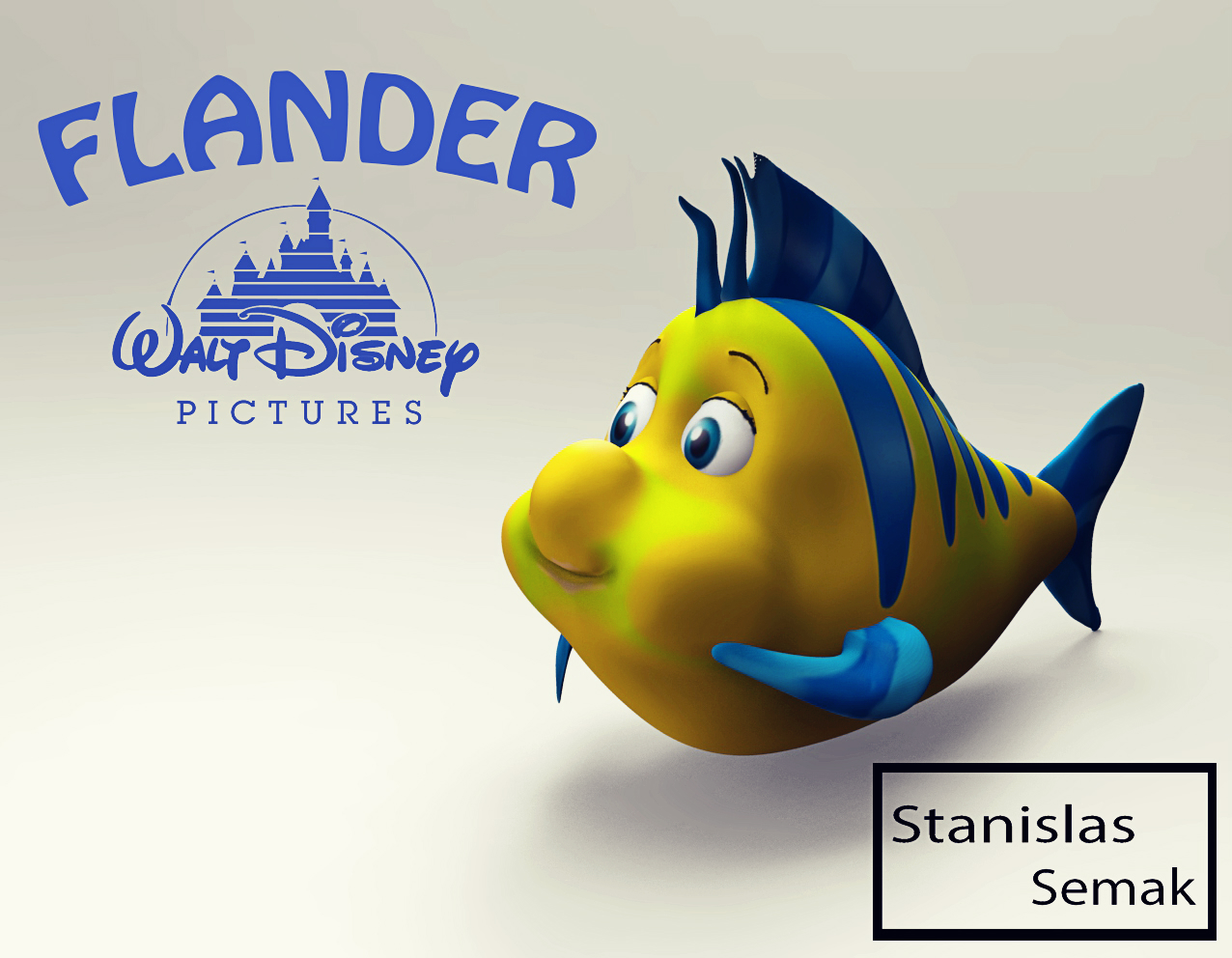 Flounder of the Little Mermaid