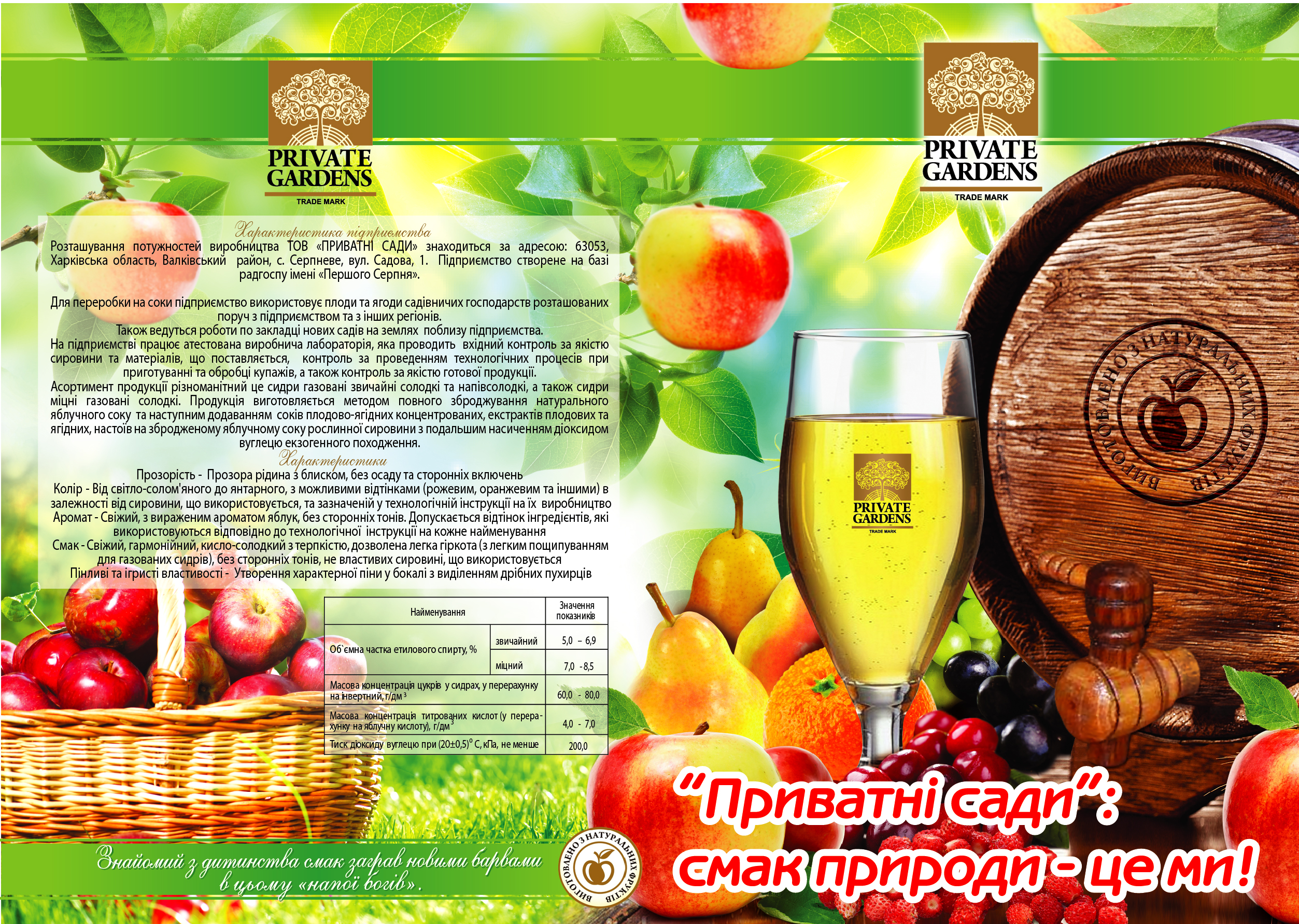 презентер для ТМ Приватні сади