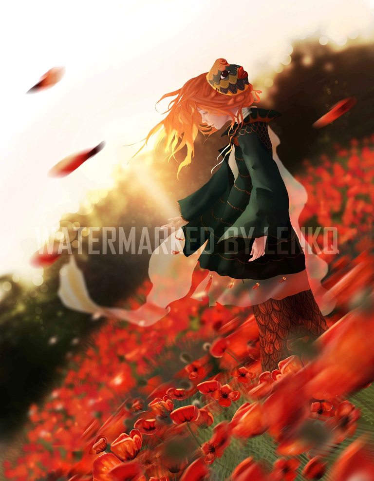 On the poppy field