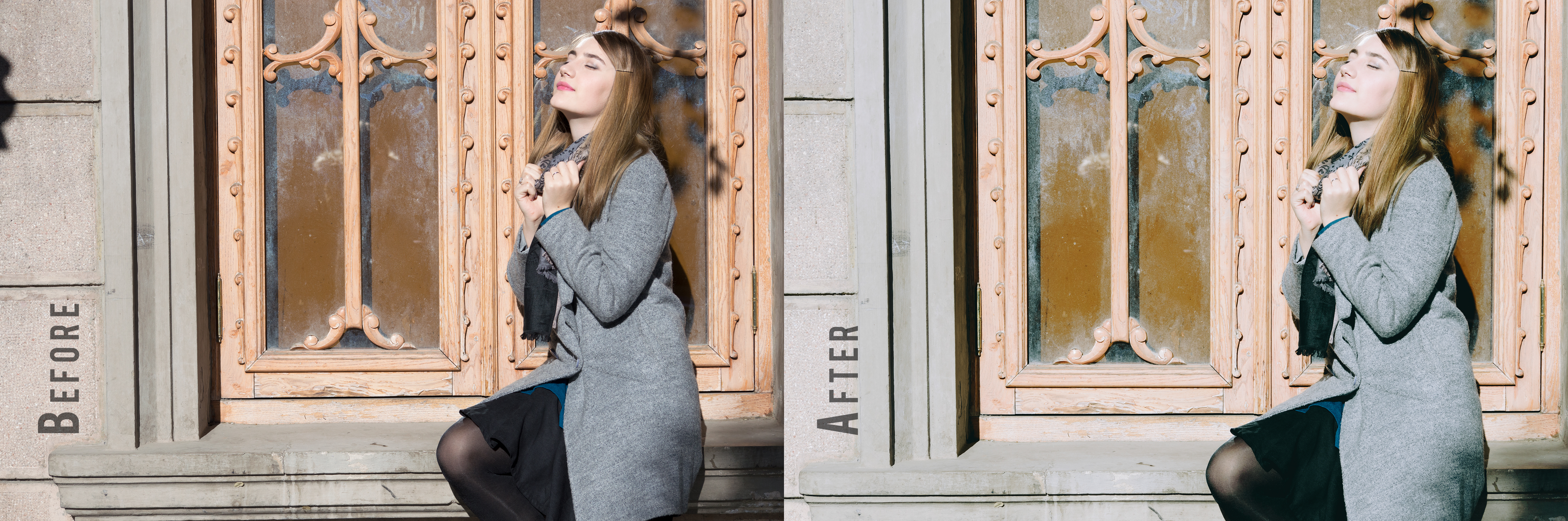 Обработка прогулочной фотосессии 