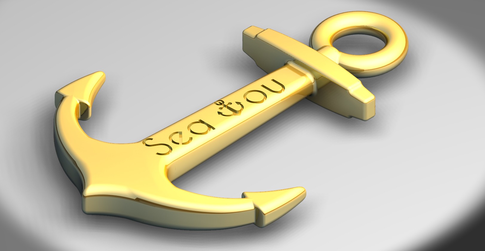 якір,  ювелірний кулон