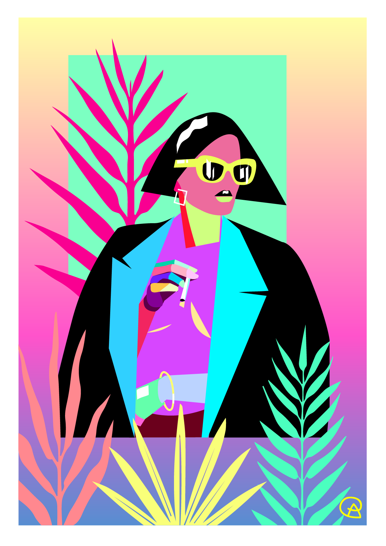 Woman with a cigarette