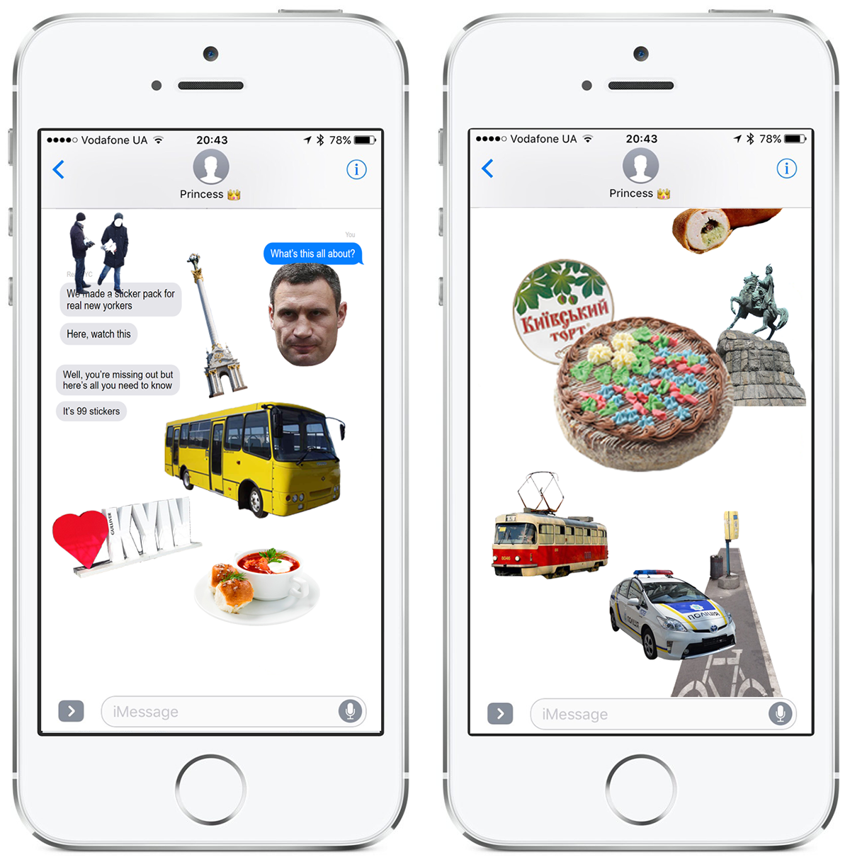 sticker pack "Kyiv" for iMessage