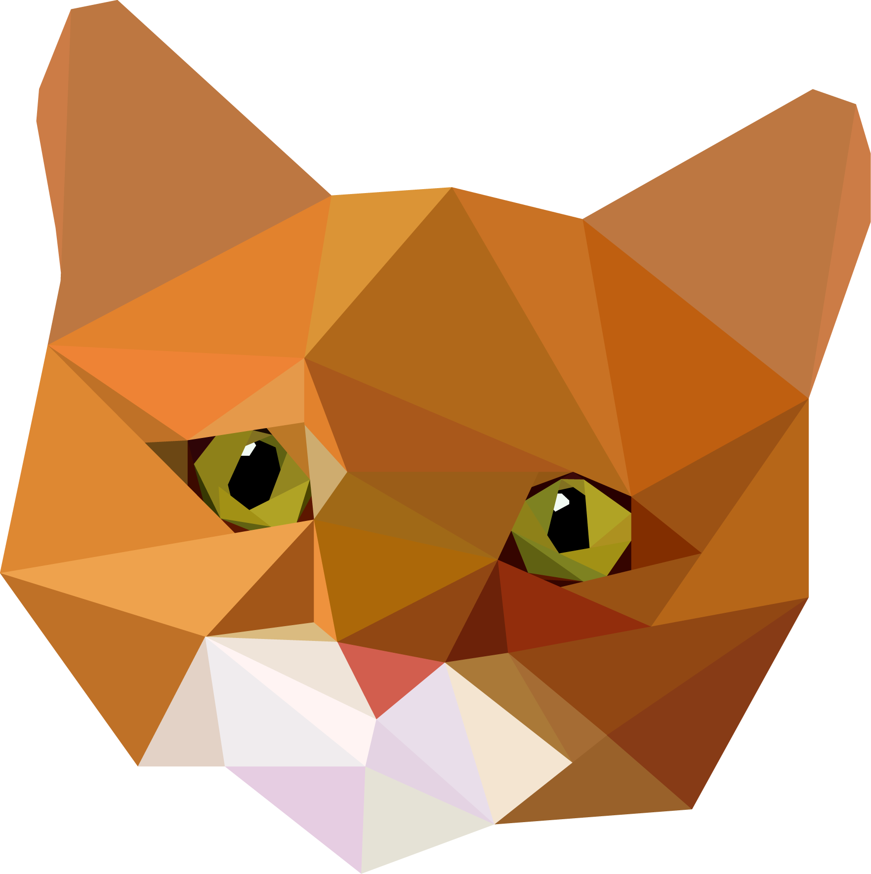 Полигональный кот.