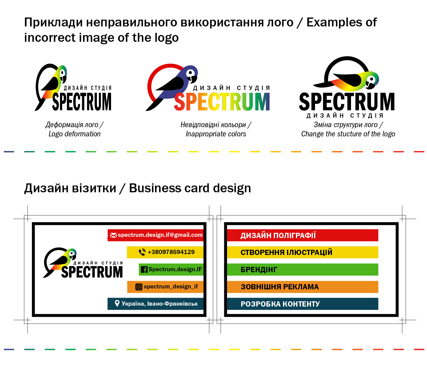 Spectrum, brandbook