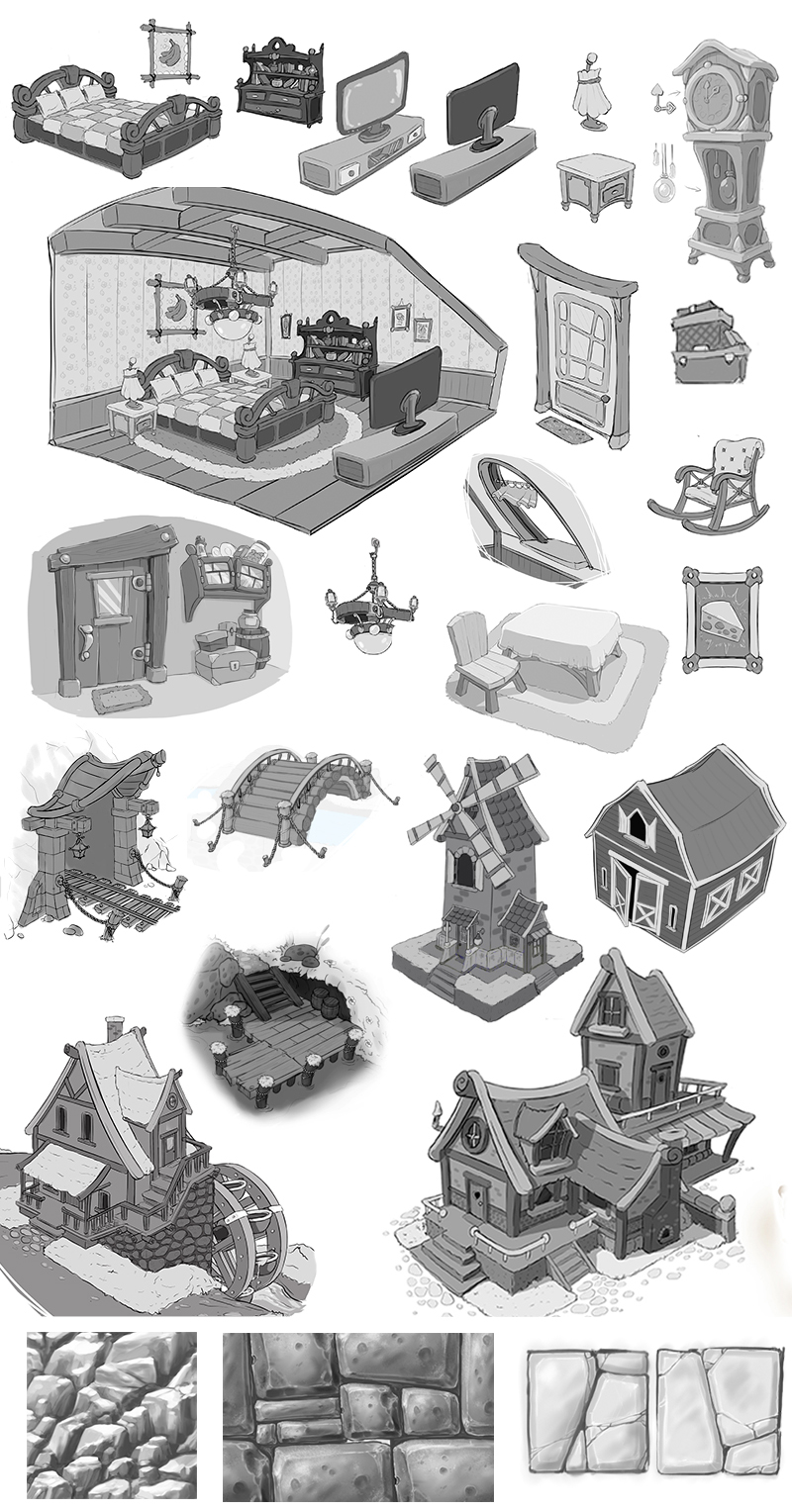Locations for the cartoon
