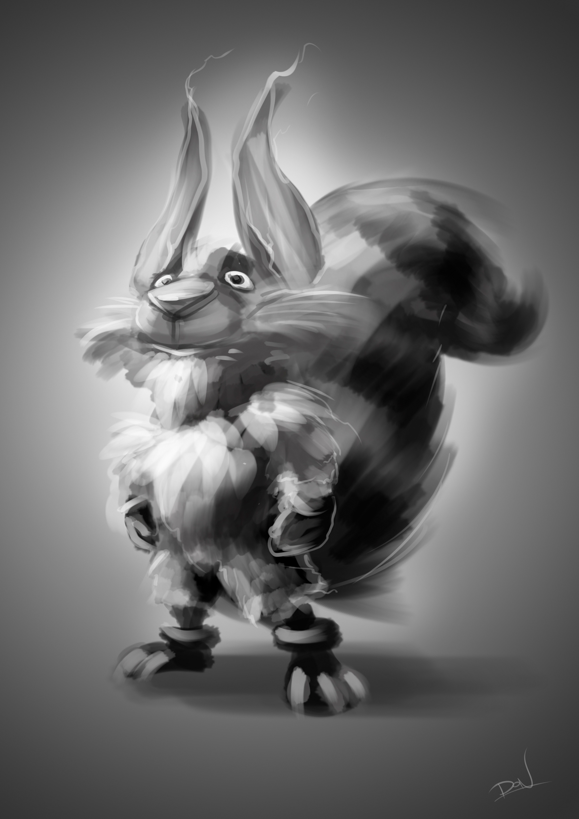 Cartoon squirrel