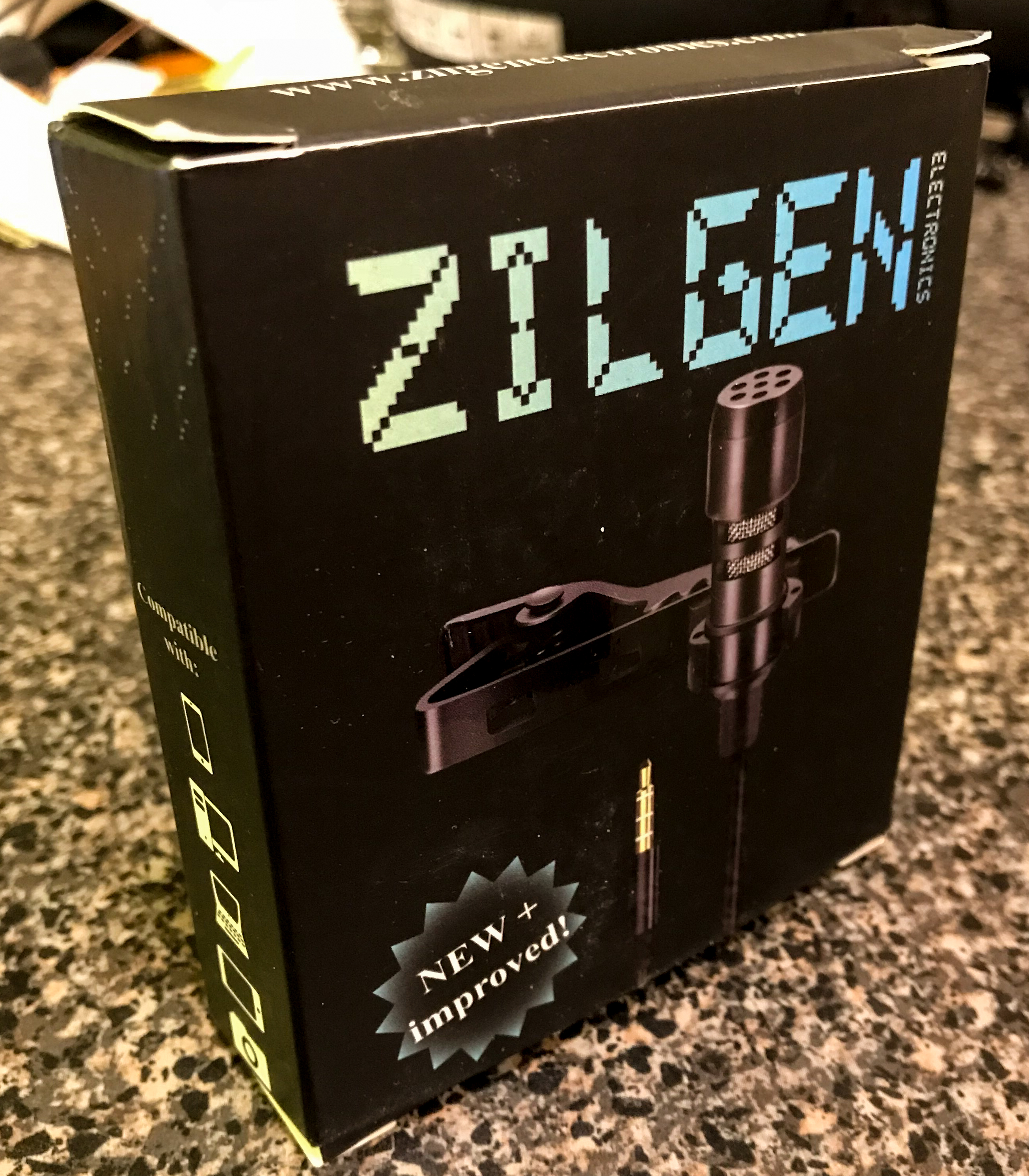 Упаковка микрофона Zilgen electronics