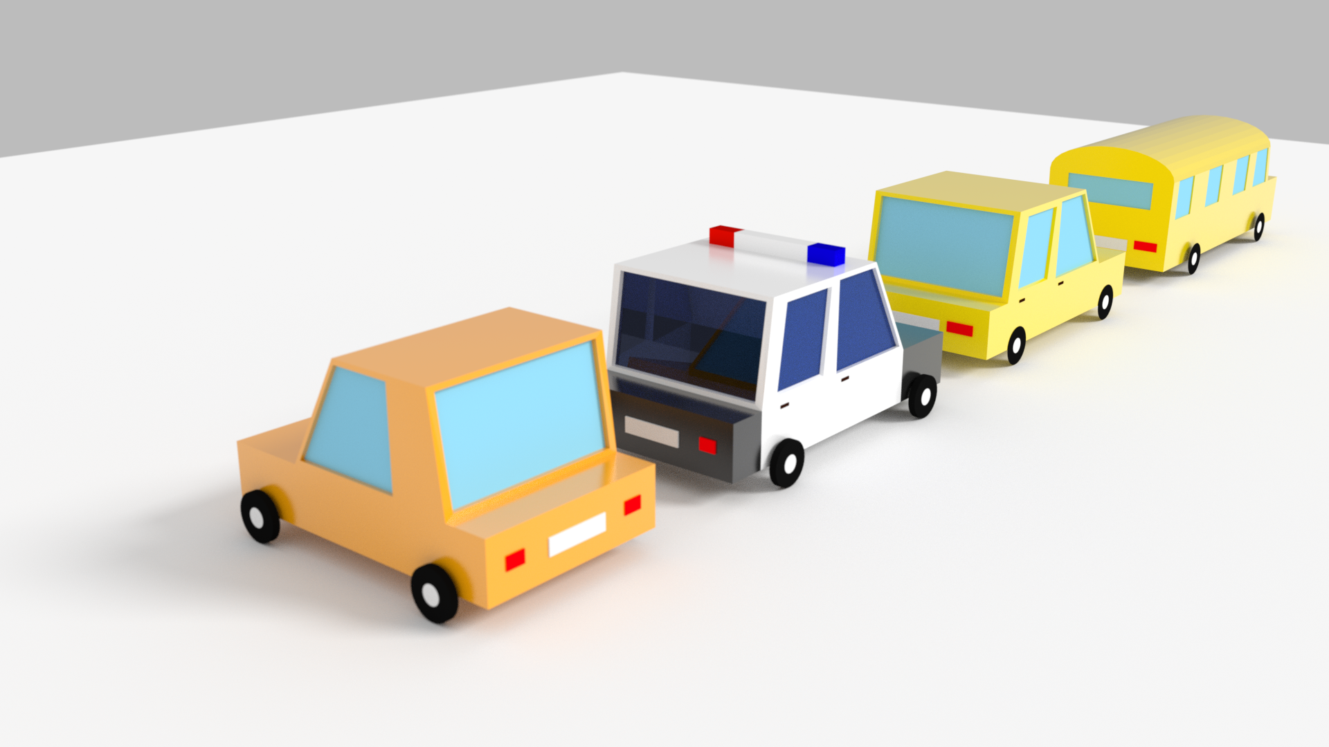 Лоу-поли машины 