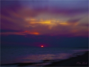 Sunset. 