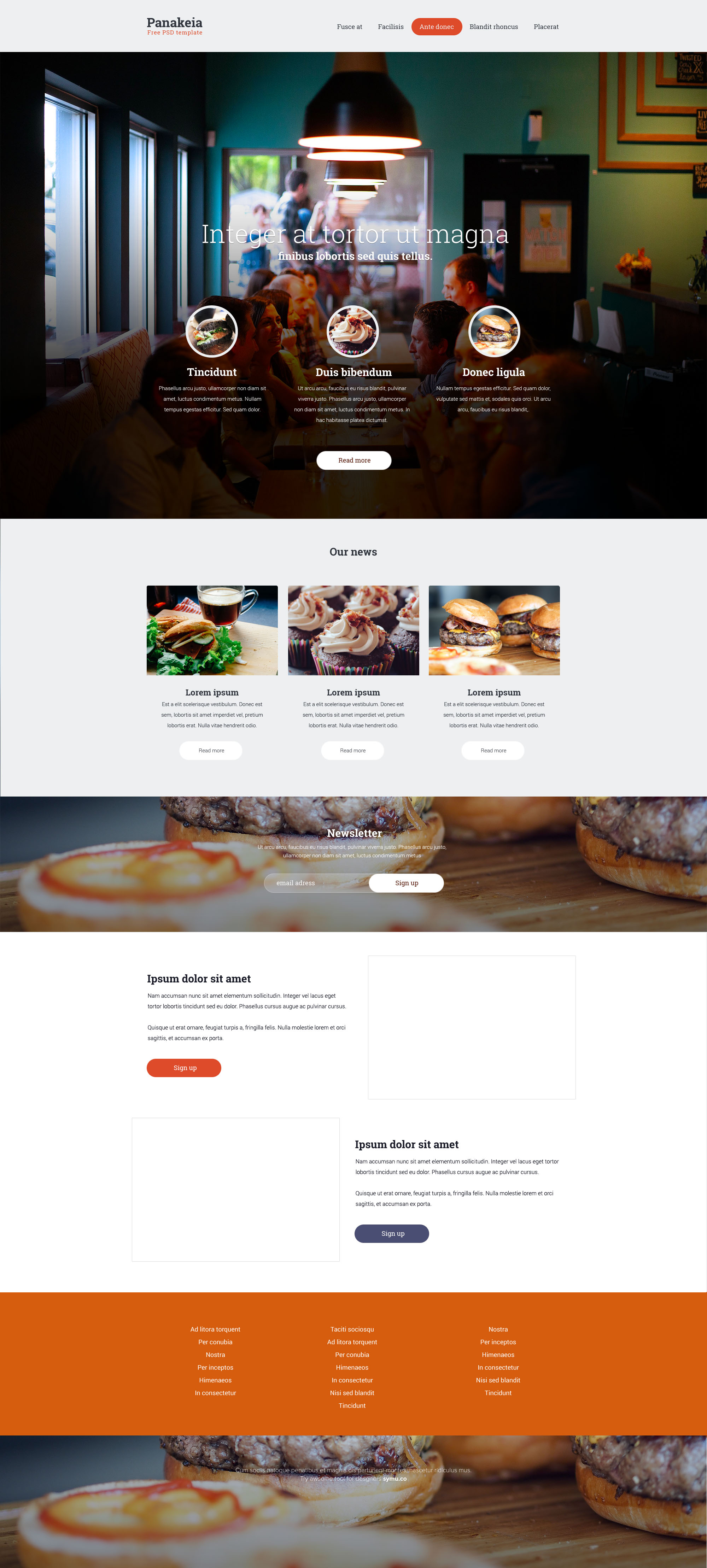 Разработка лендинга для пекарни