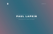 Paul Lapkin / / Верстка страницы лендинга HTML/CSS/Responsive 