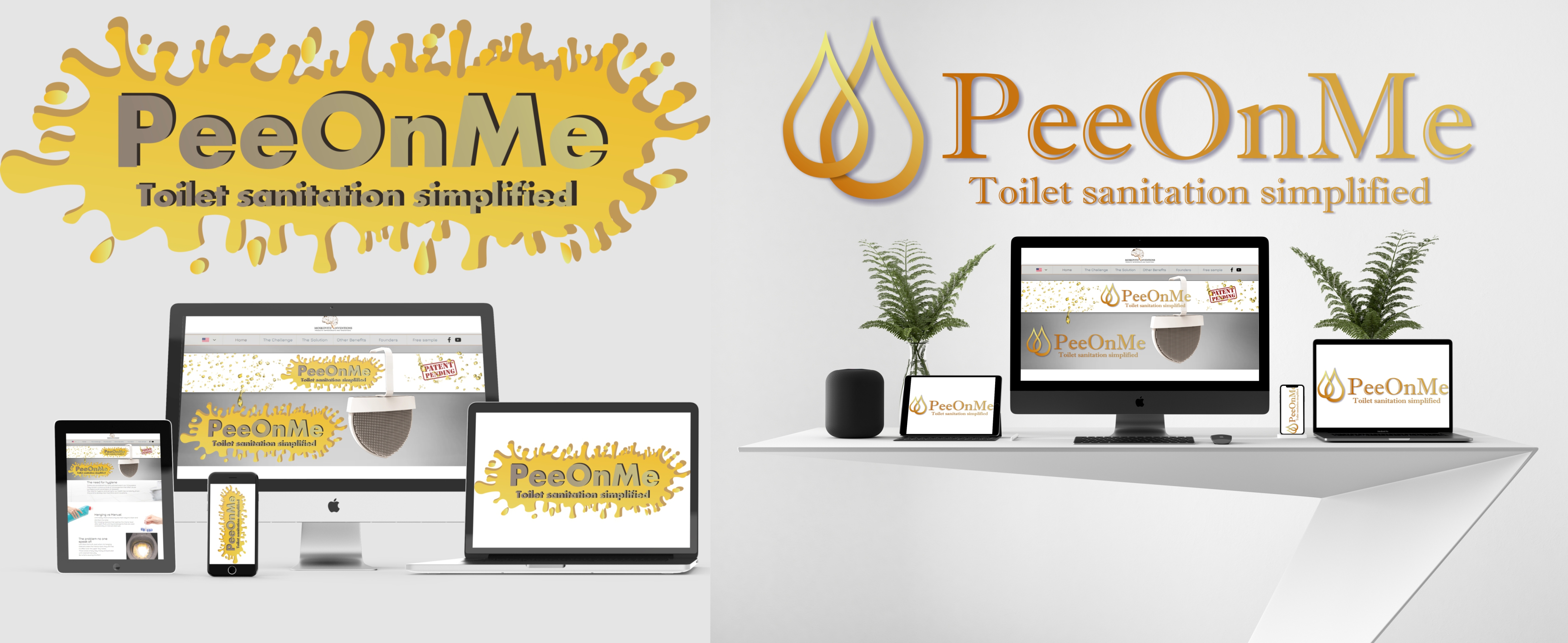 Несколько вариантов лого для компании PeeOnMe