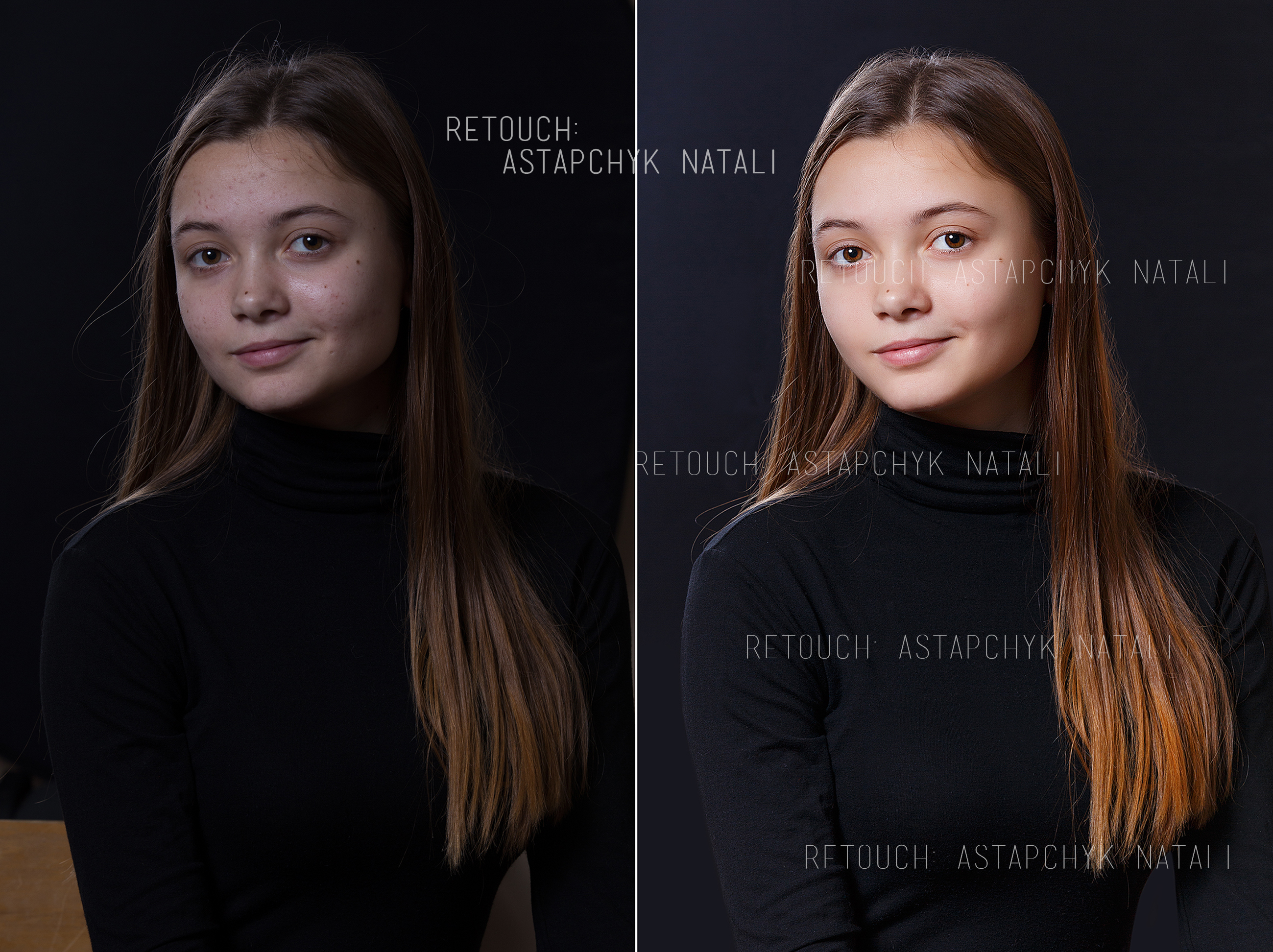 Обработка портрета для выпускного альбома