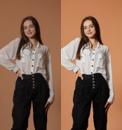 Уборка тени и дефектов фотографии , ретушь фотографии.
