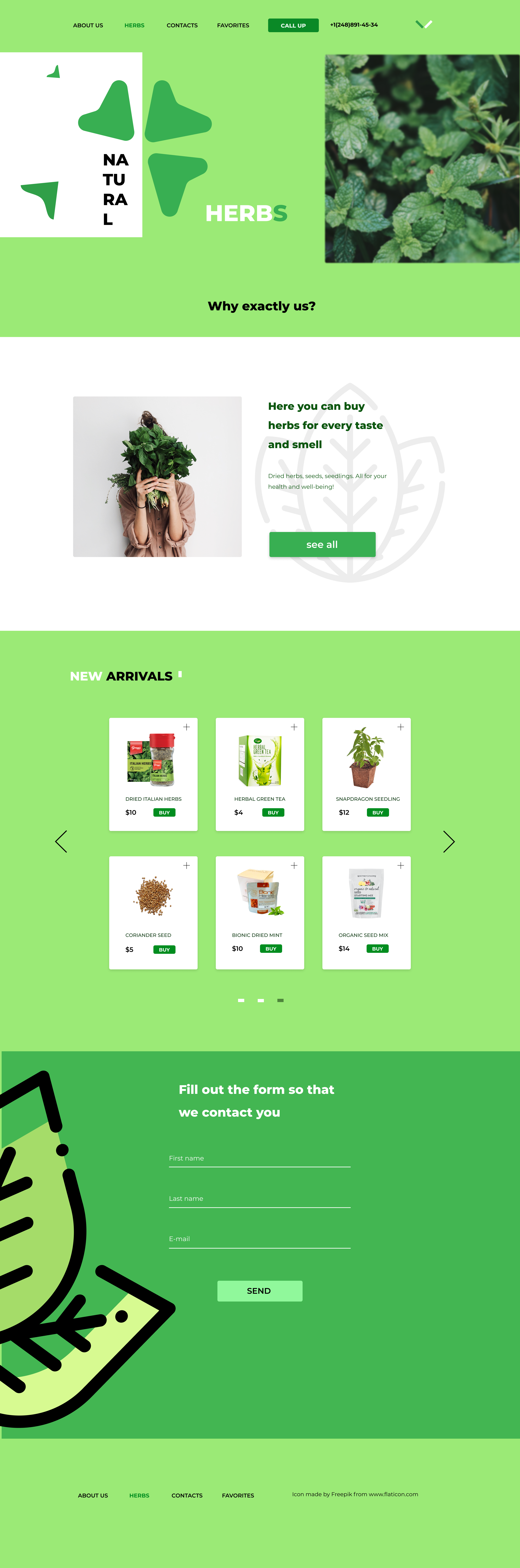 Лендинг Natural Herbs