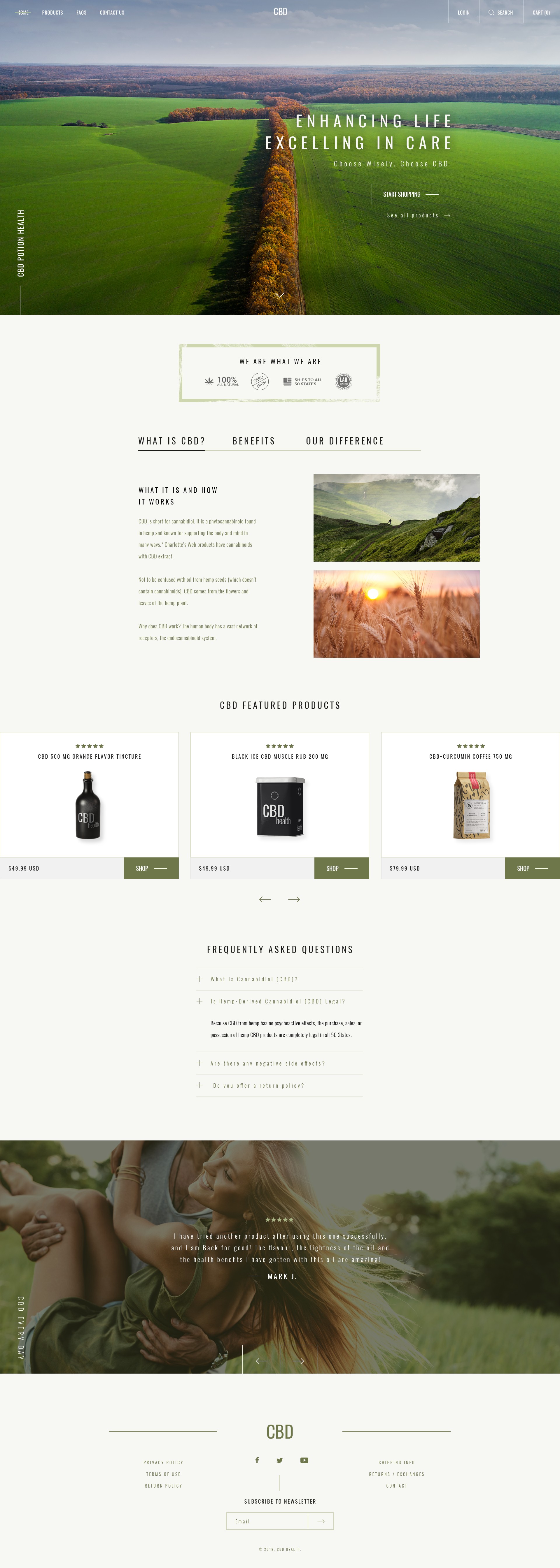 landing page